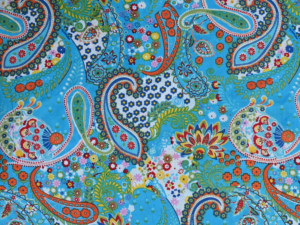 Paisley Pattern Bandana Fabric | By the Yard Fabric Shop – Indolibas