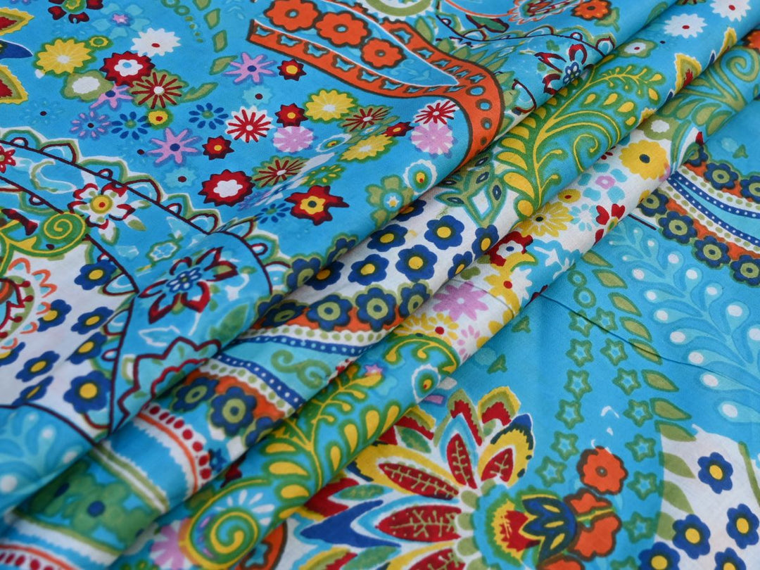 Paisley Pattern Bandana Fabric By the Yard  |Online Fabrics Shop – Indolibas