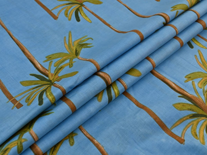 Indian fabric store palm print cotton textile