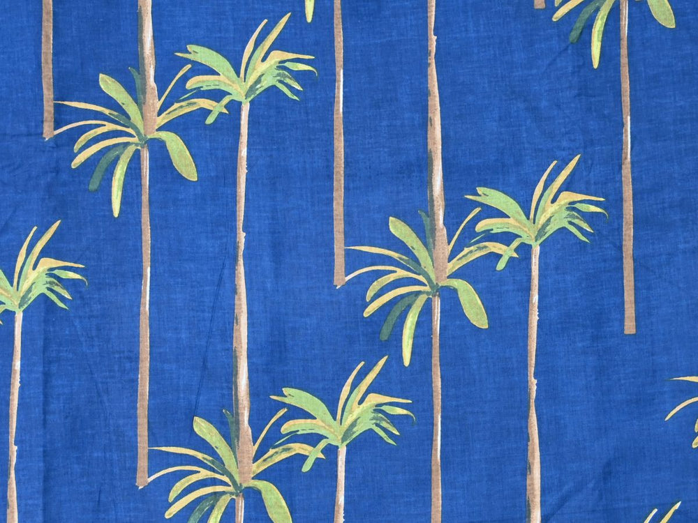 Palm print cotton fabric by the yard India