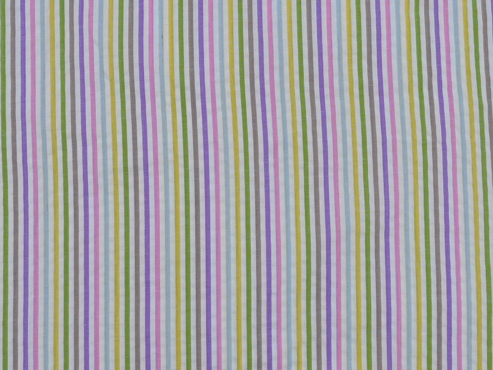 Stripe cotton fabric woven by yard online store Indolibas