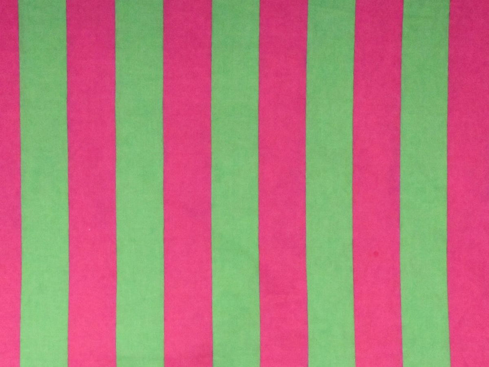 Close-up view of the printed stripe pattern on 80 GSM lightweight cotton fabric.
