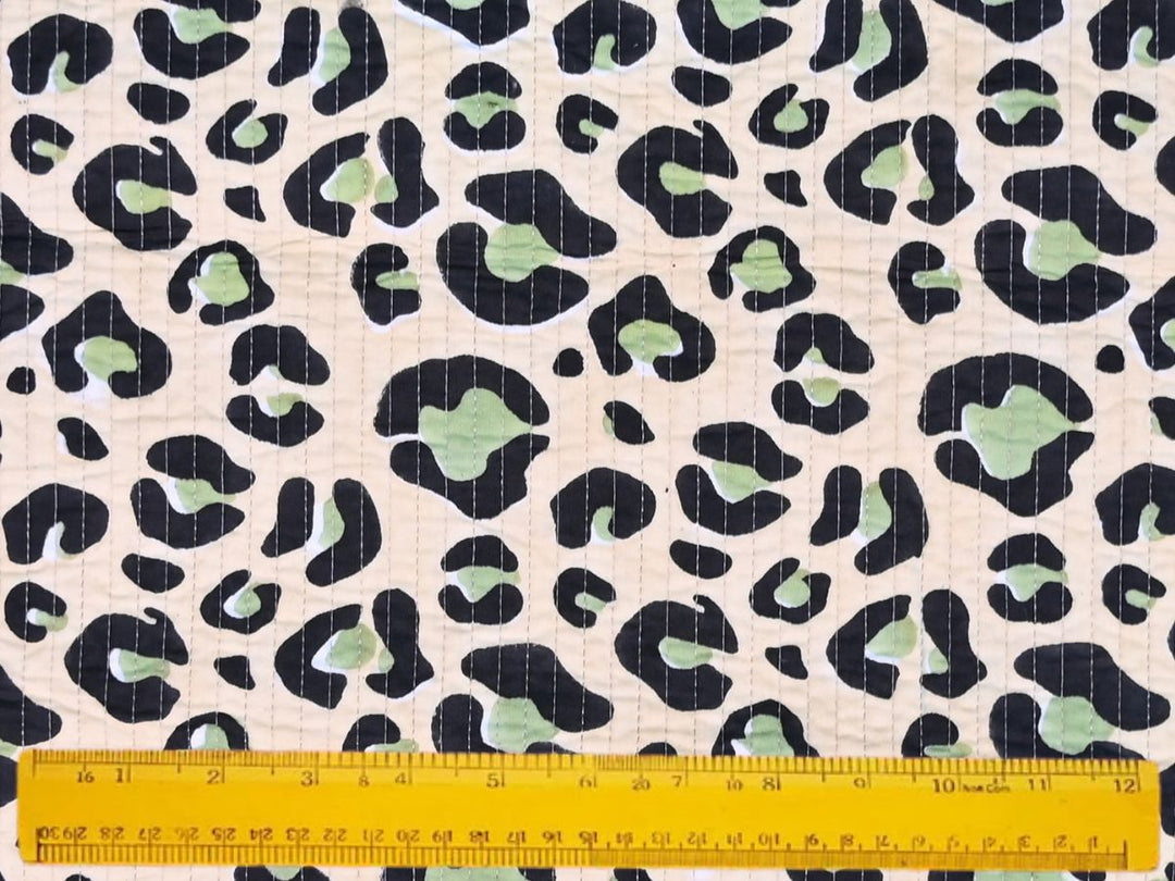 Medium weight quilted cotton fabric for tote bags and pouches