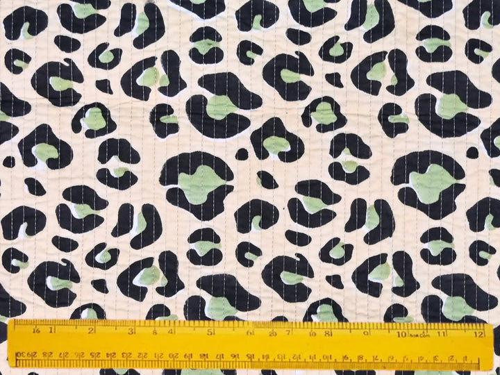 Medium weight quilted cotton fabric for tote bags and pouches
