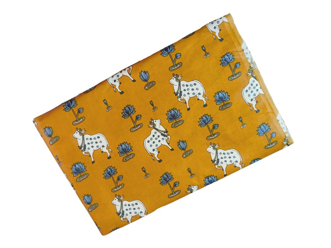 Lightweight Indian cotton fabric by the yard for dressmaking and décor