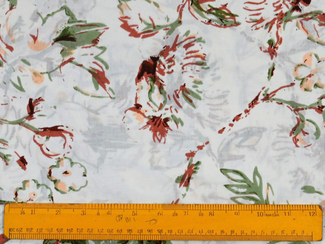 Lightweight Indian cotton fabric by the yard for dressmaking and décor