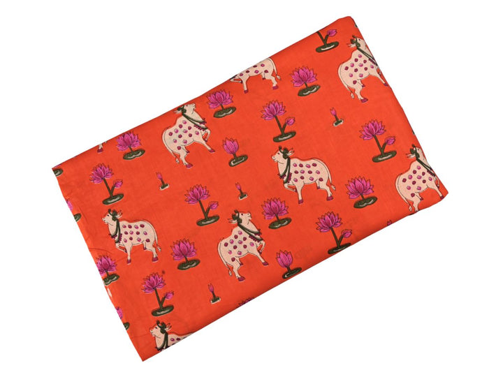 Lightweight Indian cotton fabric by the yard for dressmaking and décor