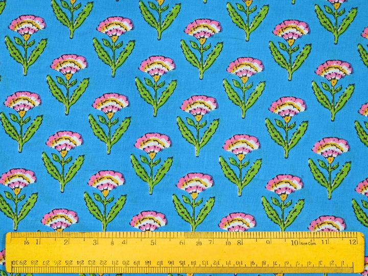 Lightweight Indian cotton fabric by the yard for dressmaking and quilting