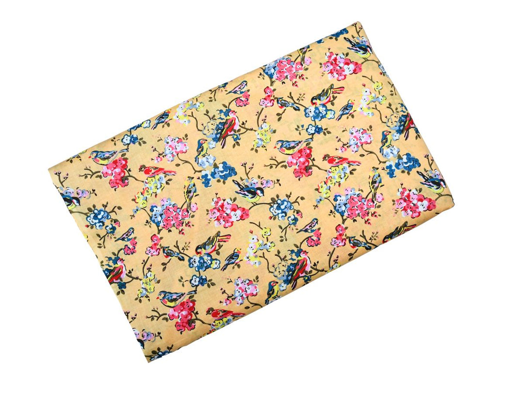 Lightweight Indian cotton fabric by the yard for dressmaking and quilting