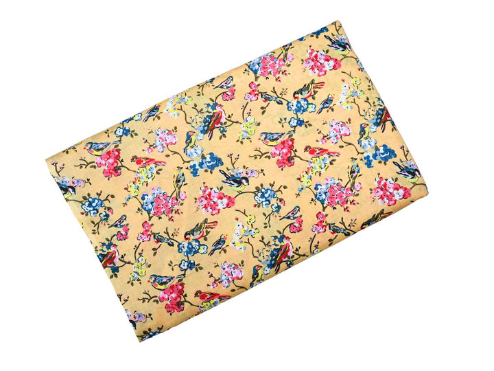 Lightweight Indian cotton fabric by the yard for dressmaking and quilting