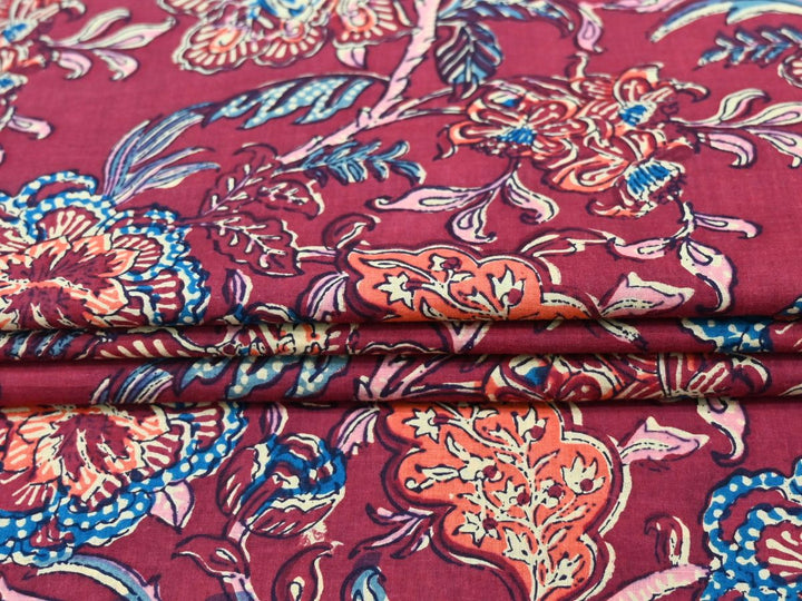 80 GSM lightweight cotton fabric for dresses, tops, and boho fashion