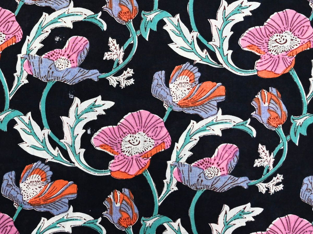 80 GSM lightweight cotton fabric for dresses, tops, and boho fashion
