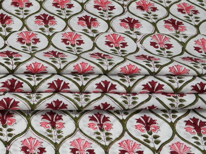 leaf print quilting cotton fabric - decorative leaf cotton textile