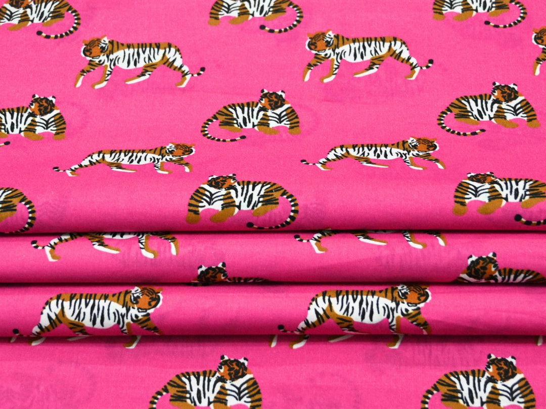 cotton fabric for sewing tiger print - animal print quilting cotton fabric