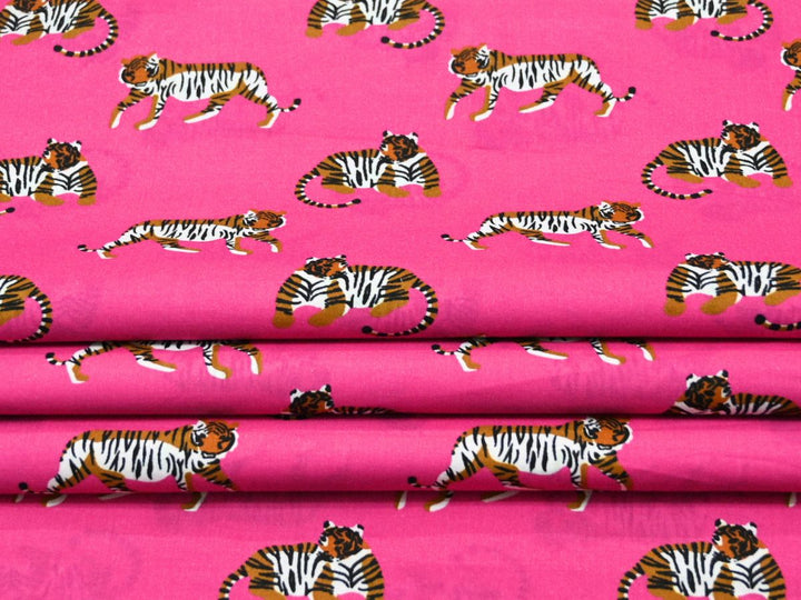 cotton fabric for sewing tiger print - animal print quilting cotton fabric