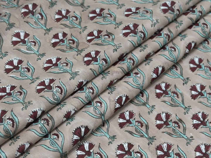 Indian Fabric for Block Printing Textile – Cotton Fabric by the Yard for Crafting 