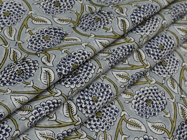 Block Print Cotton Fabric by the Yard – Indian Textile for Sewing and Quilting 