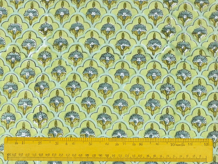 printed cotton fabric yardage india - decorative block print cotton textile