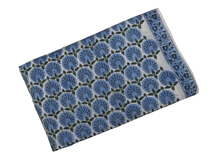 Durable cotton fabric for DIY crafts - Handmade block print fabric for upholstery