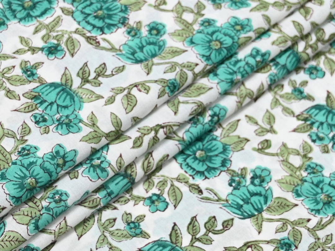 Fabric for Block Printing – Indian Cotton Fabric by the Yard for Crafting & Textile Art