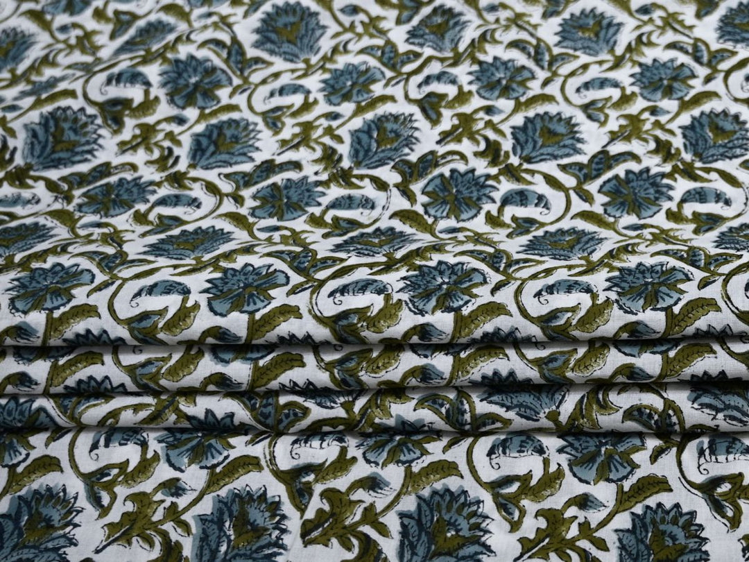 Block print textiles shop fabrics by the yard - Indian block print cotton fabric online store