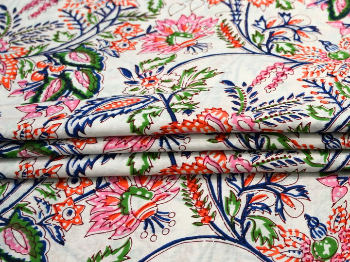 80 GSM lightweight cotton fabric for dresses, tops, and boho fashion