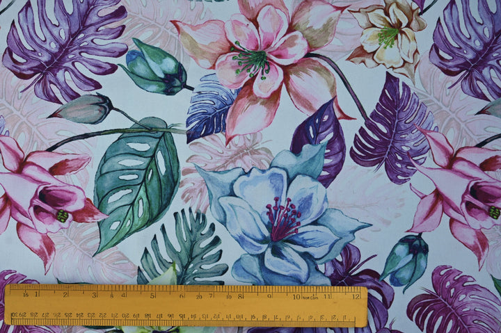 printed tropical fabric for sewing - indian cotton fabric tropical pattern