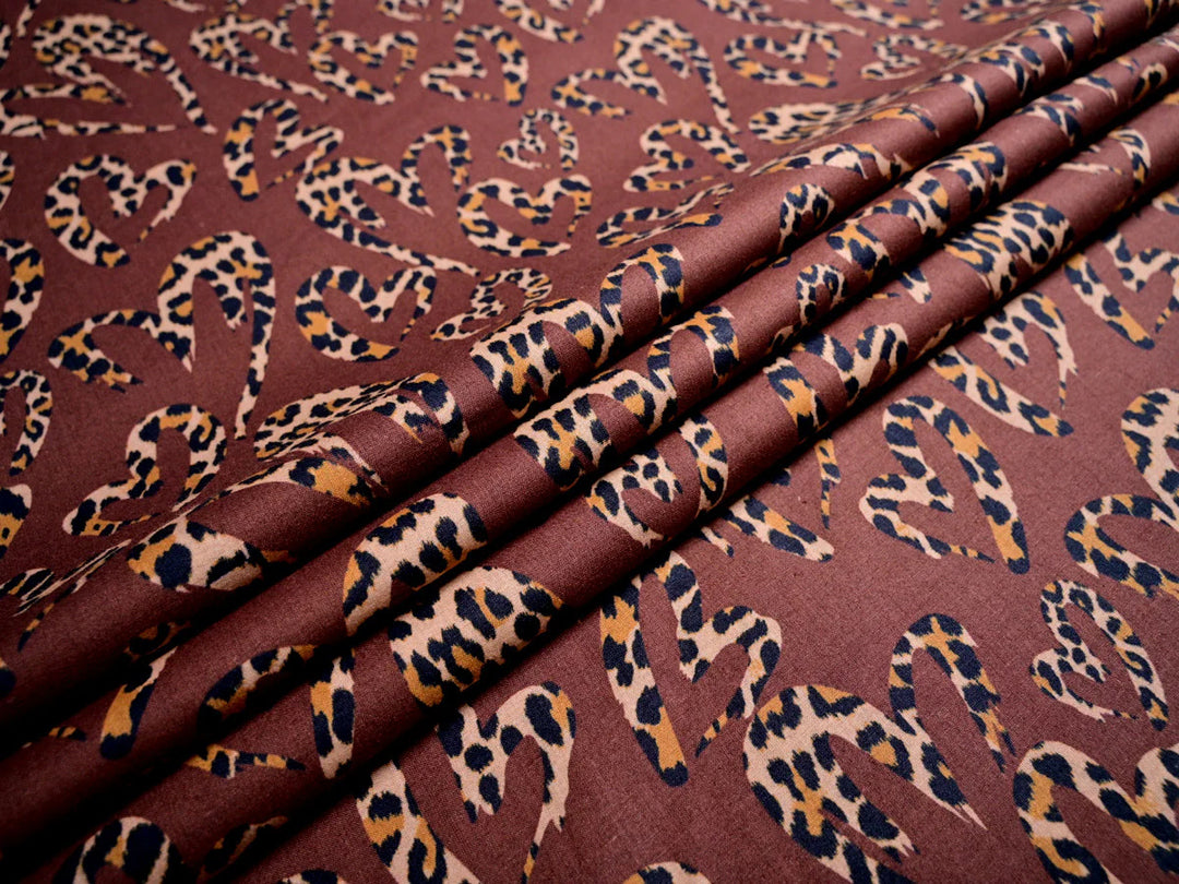 Animal print kaftan – vintage Indian cotton caftan dress