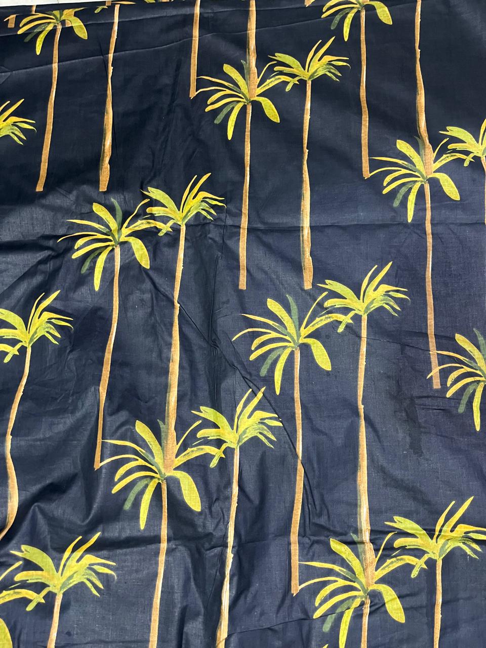 Palm Print Cotton Fabric by the Yard | Online Indian Fabric Store – Indolibas